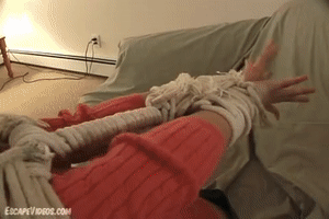 escapevideos.com - Katie On Screen Gagging thumbnail